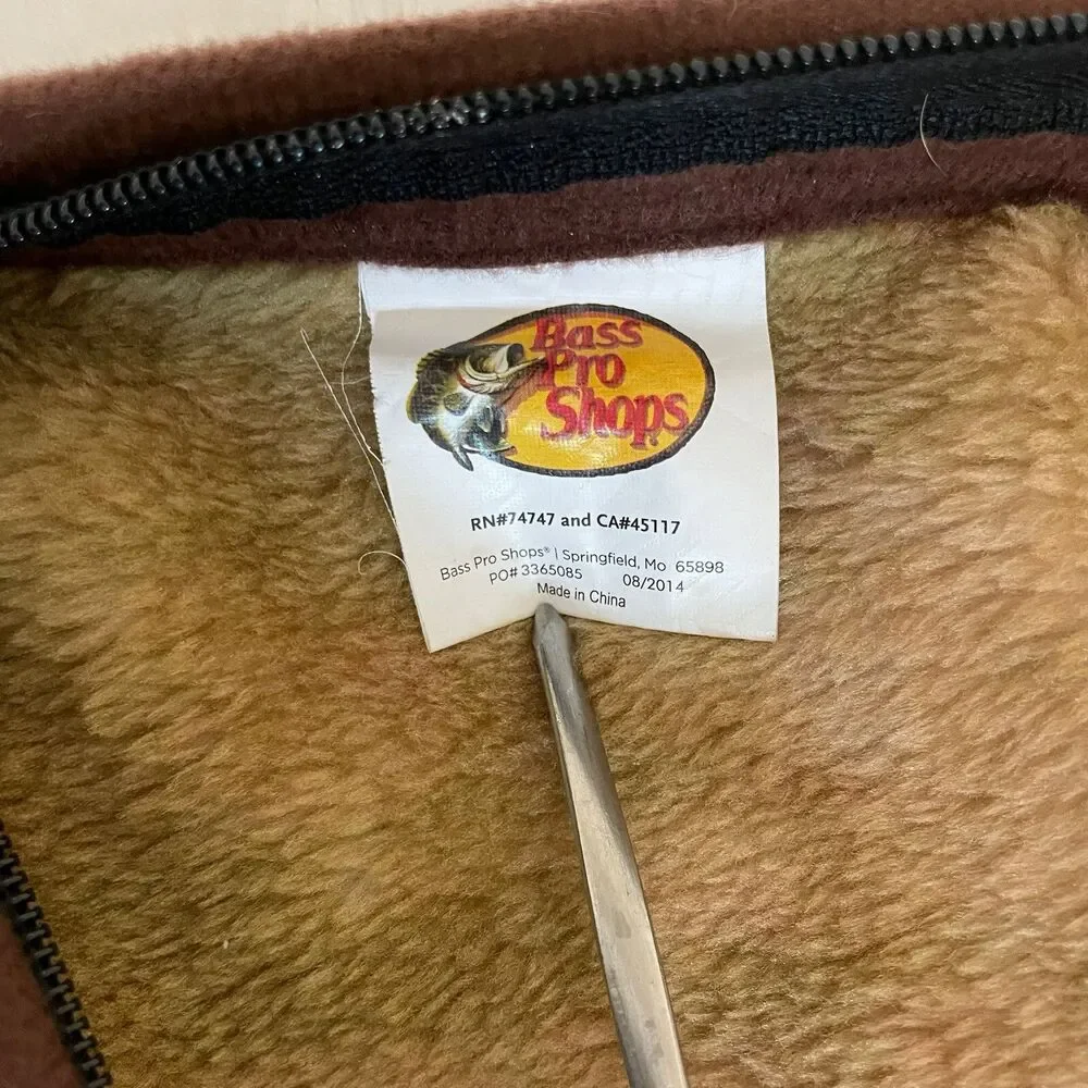 Vtg Bass Pro Shop Horse Cuddle Wrap Stadium Blanket Snap Zip Signed 66” X 56”